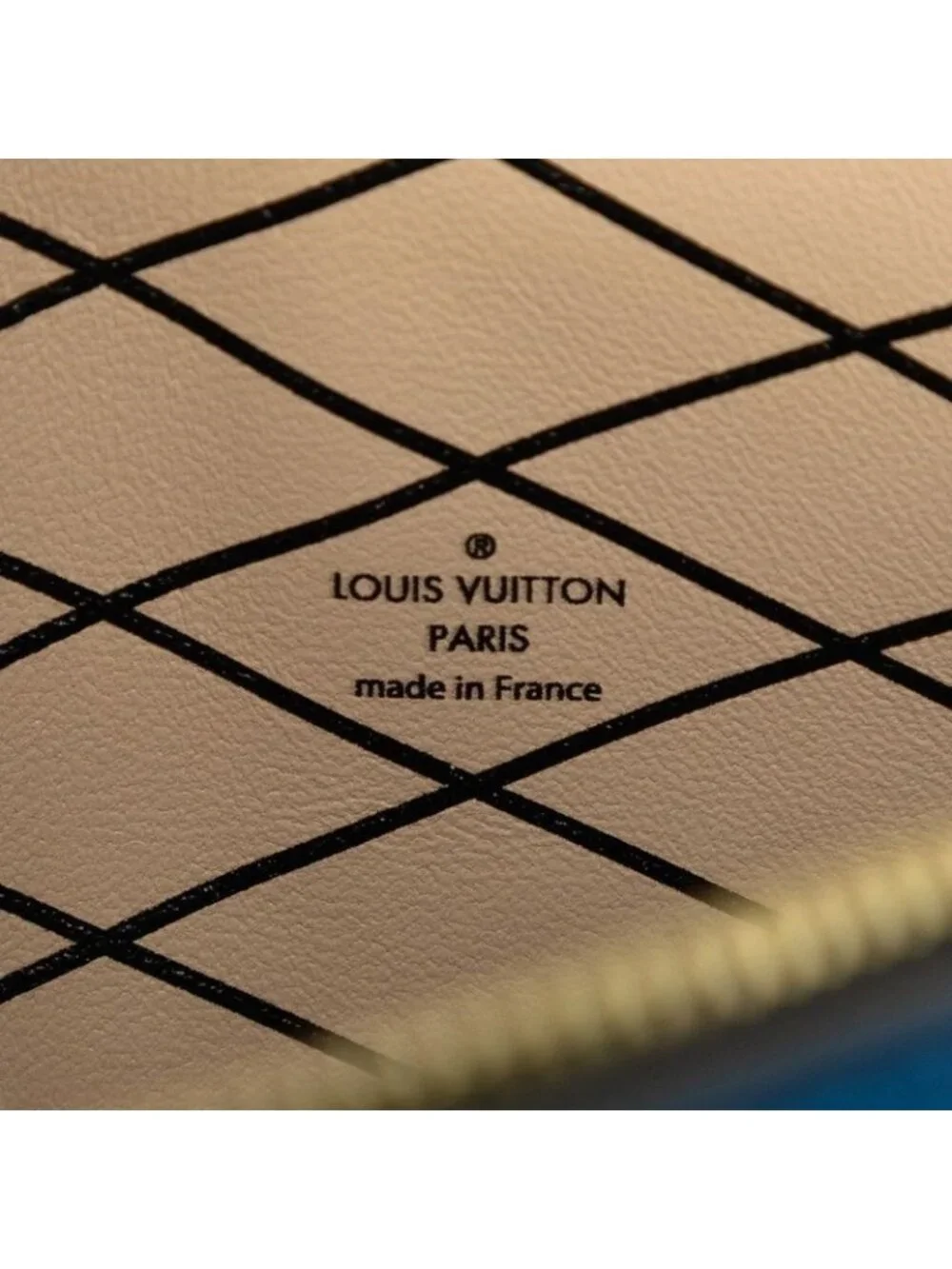Louis Vuitton Epi Trunk Clutch Crossbody Chain Shoulder Bag Blue Noir Black
